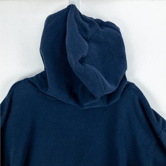 Ariat Hoodie Men’s Medium Pullover Navy Blue Southwest Graphic Logo Ranch Fleece - Picture 12 of 13